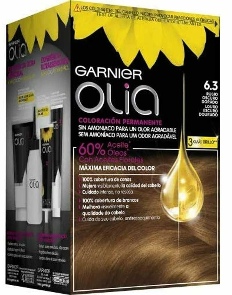 Garnier Olia 6.3 auksiniai tamsiai šviesūs dažai