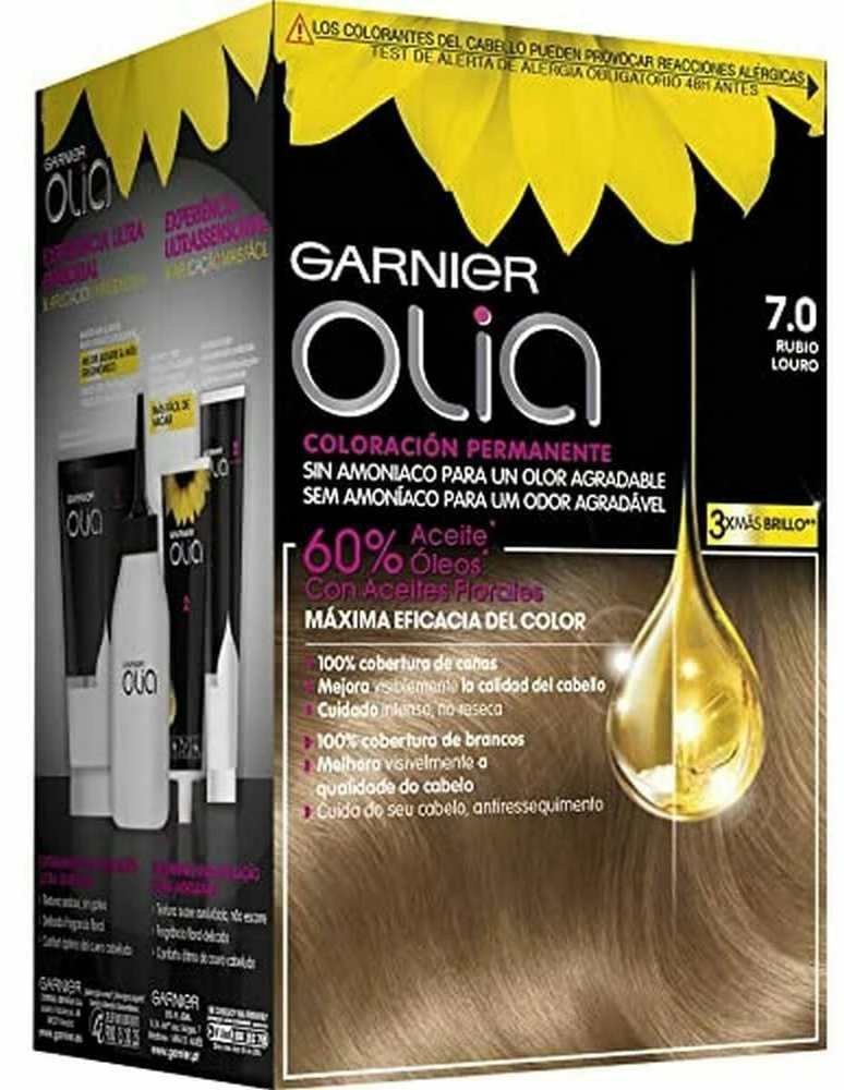 Garnier Olia Permanent Coloring 7,0 Blond plaukų dažai