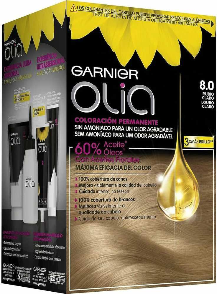 Garnier Olia 8.0 šviesiai šviesūs plaukų dažai