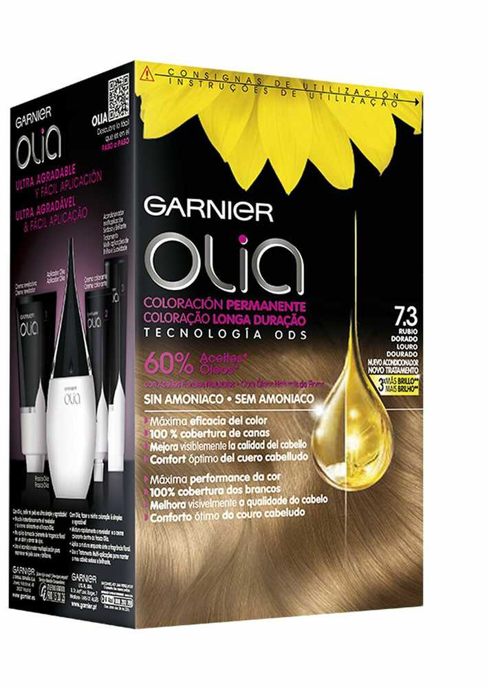 Garnier Olia Permanent Coloring 7,3 Golden Dark Skirtas šviesiems plaukams