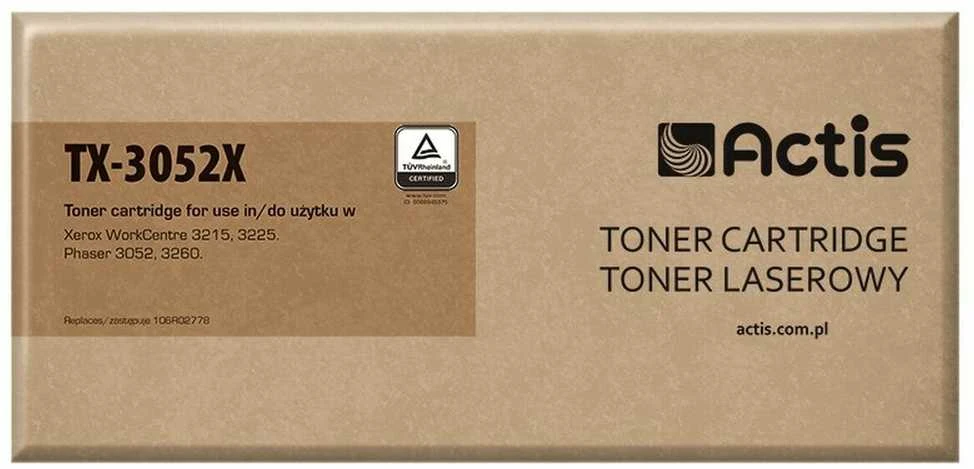 Toneris ACTIS TX-3052X (pakaitinis Xerox 106R02778, Standartinis, 3000 puslapių, juodas)
