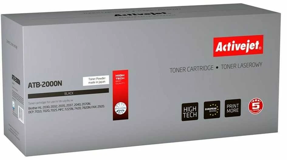 ActiveJet TONER, skirtas Brother lazeriniam spausdintuvui (TN-2000) juodas