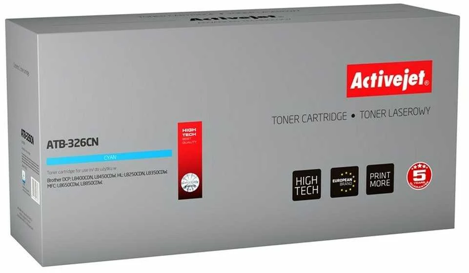 Toneris Activejet ATB-326CN (spausdintuvui Brother, suderinamas pakaitinis TN-326C supreme 3500 puslapių žalsvai mėlyna)