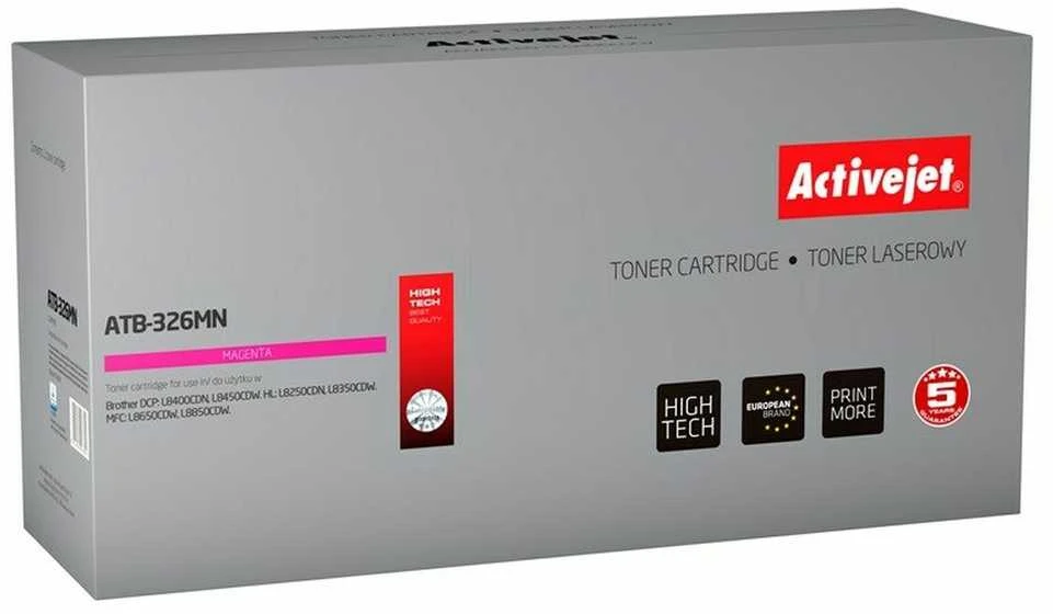 Toneris Activejet ATB-326MN (skirtas spausdintuvui Brother, suderinamas pakaitinis TN-326M aukščiausios kokybės 3500 puslapių purpurinis)