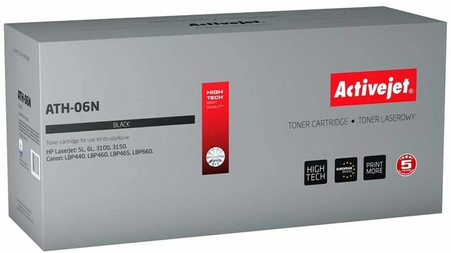 HP ActiveJet lazerinio spausdintuvo dažai (06A C3906A) juodi