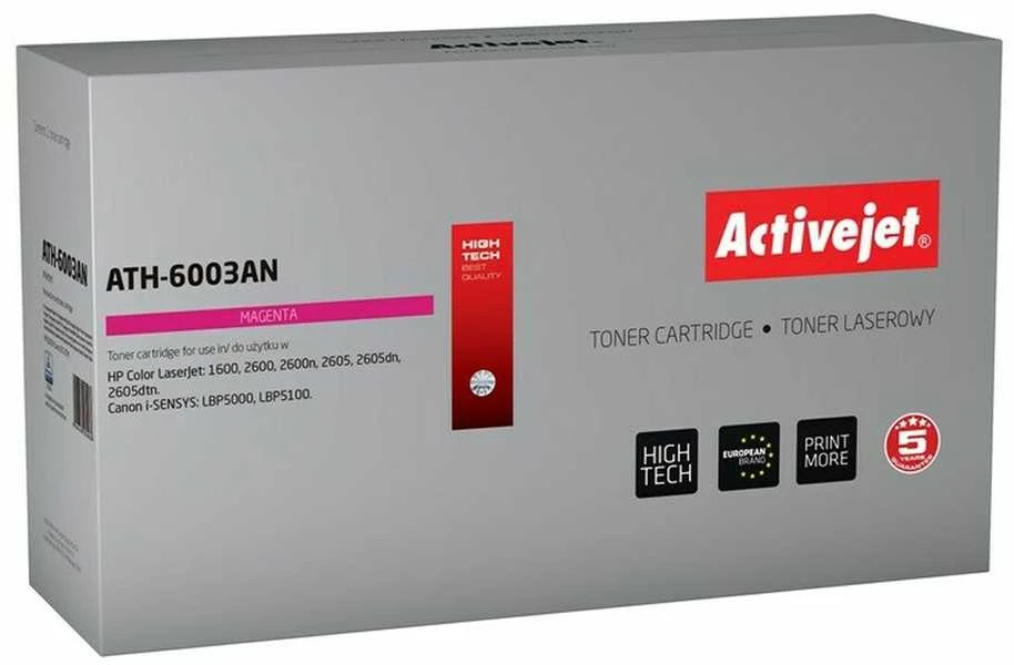 Toneris ActiveJet ATH-6003AN | Rausvai raudona | 2000 psl | Remanuf. + naujas OPC | HP Q600