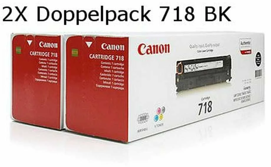 Canon cartridge 718 juodas, 2 pcs, contract