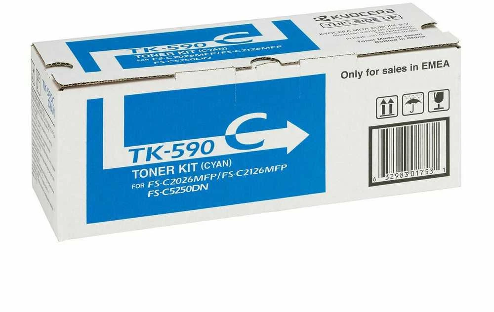 Dažomieji milteliai KYOCERA TK-590C, Mėlyna