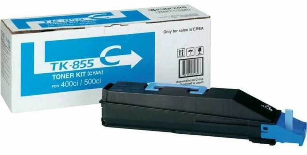 Originalus Kyocera TK855C toneris, 1T02H7CEU0, žydras, 18000s