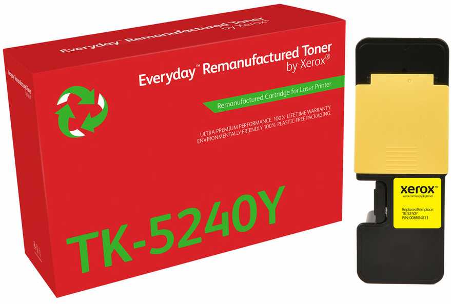 Xerox EVERYDAY REMANUFACTURED TONER - Geltonas REPLACES KYOCERA TK-5240Y