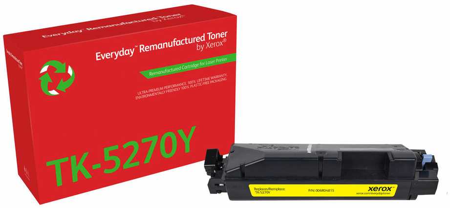 „Xerox Everyday“ restauruoti toneriai, suderinami su KYOCERA TK-5270Y, geltoni