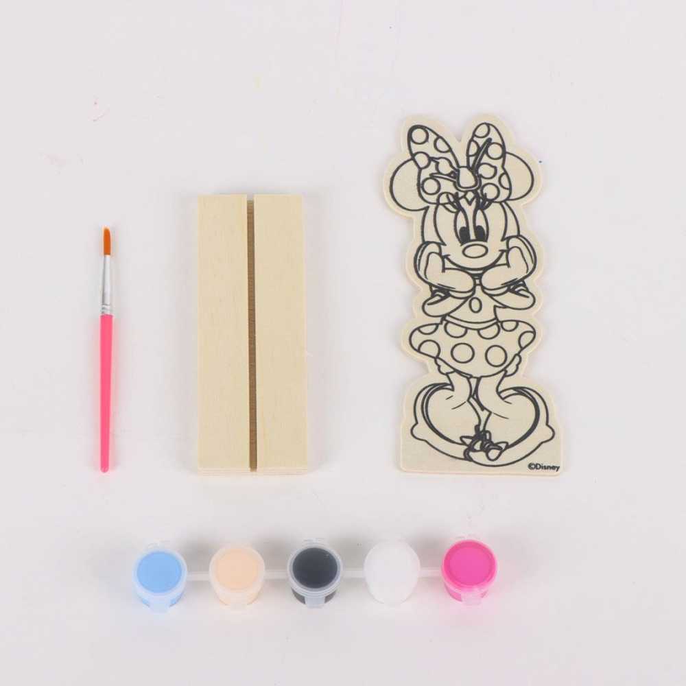 Dažoma medinė Disney Minnie figūrėlė