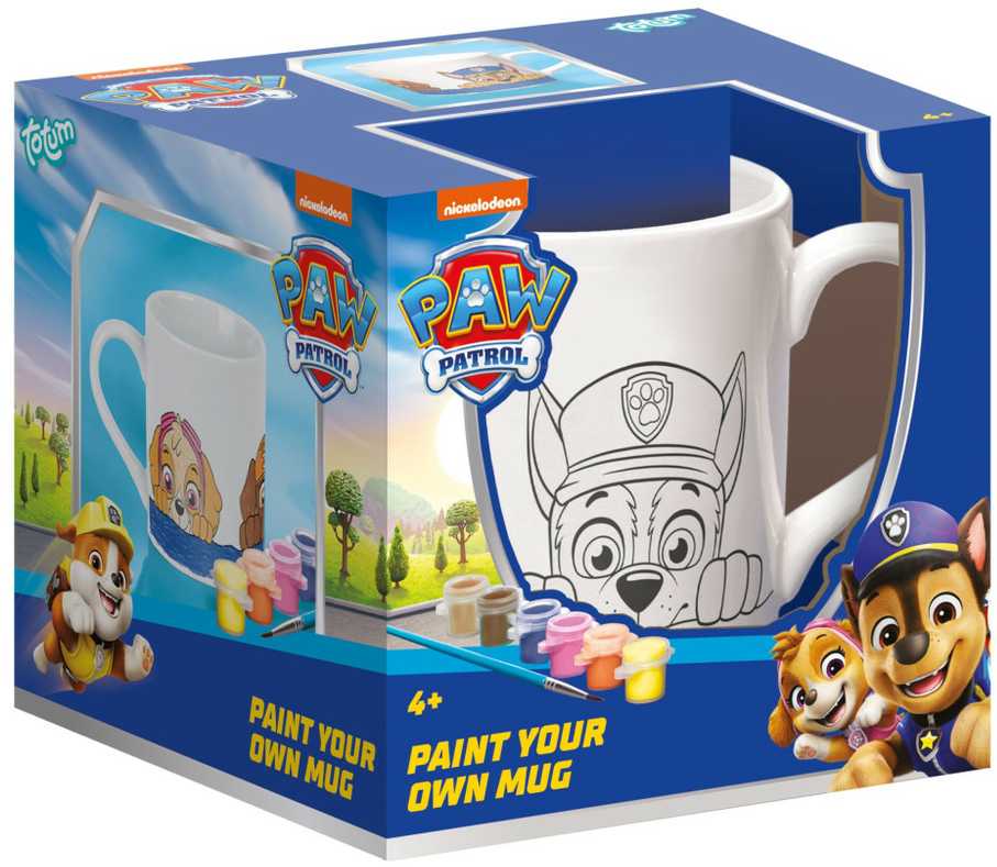 Spin Master "Paw Patrol" dažomas porcelianinis puodelis 235 ml dovanų dėžutėje