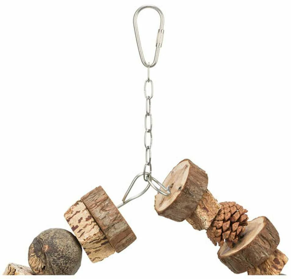 Trixie Bird Swing Round, Mediena / Kankorėžiai, 11 cm