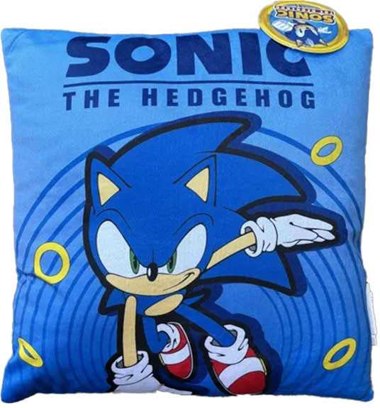 Dekoratyvinė pagalvėlė Sonic the Hedgehog Hyper Dash 38x38 cm, veliūras