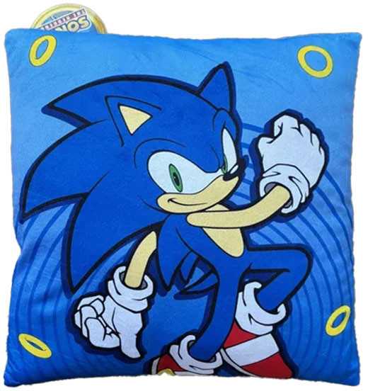 Dekoratyvinė pagalvėlė Sonic the Hedgehog Hyper Dash 38x38 cm, veliūras