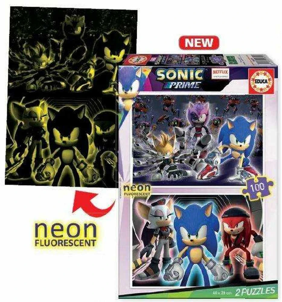 Educa dėlionė 2x100 vnt. - Sonic