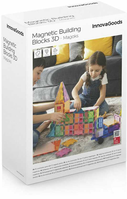 Innovagoods 3D magnetiniai statybiniai blokeliai