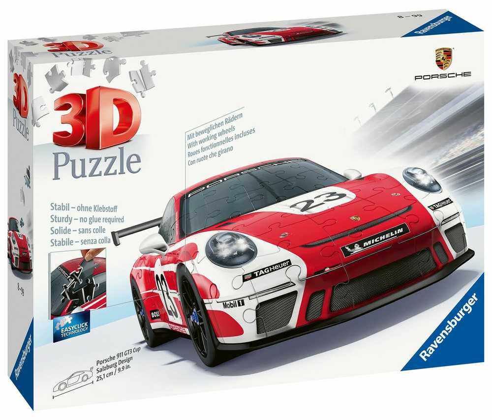Ravensburger 3D Dėlionė 152 vnt. - Porsche 911 GT3