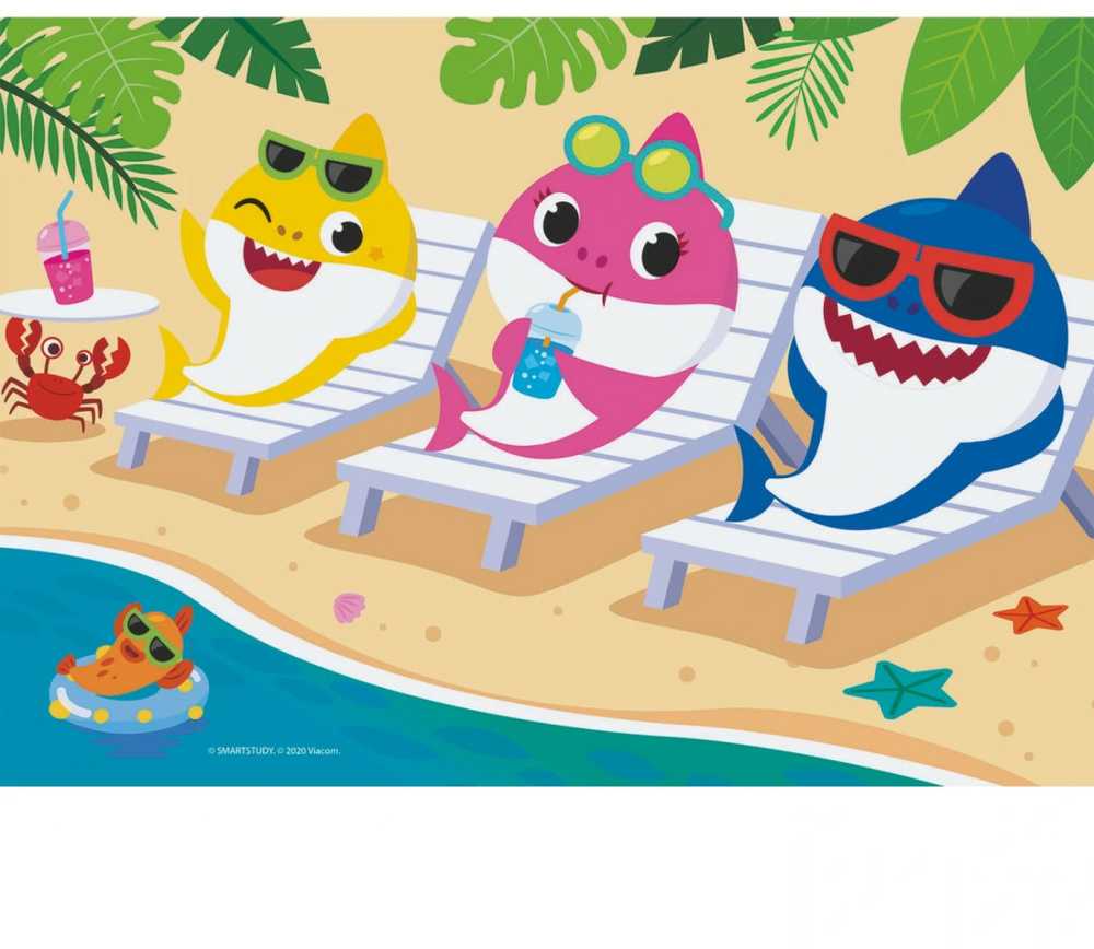 Dėlionė Clementoni Puzzle 2x20 dalys Super spalva Baby Shark