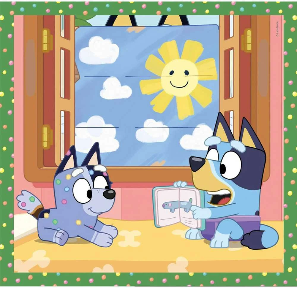 Clementoni Dėlionė 3x48 vnt. - Bluey