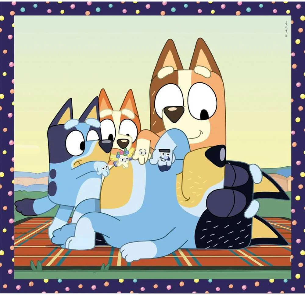 Clementoni Dėlionė 3x48 vnt. - Bluey