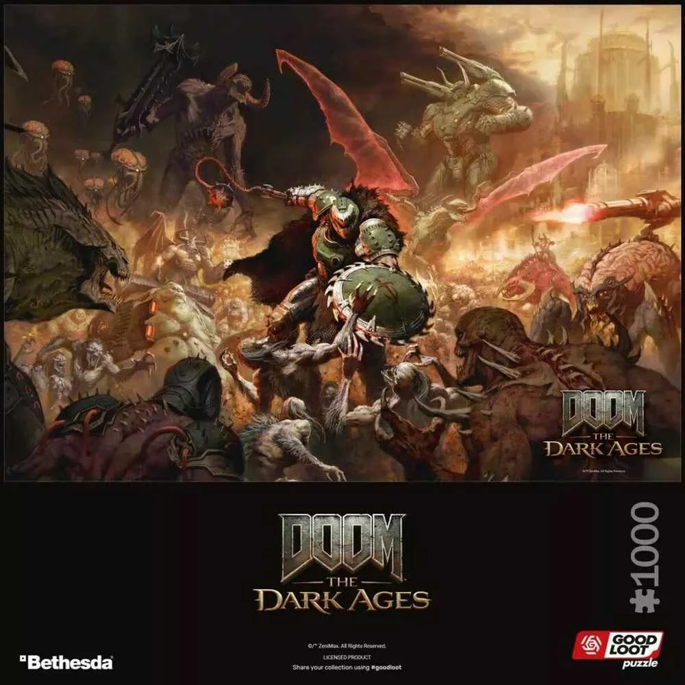 Cenega Dėlionė „Good Loot Gaming“ – „Doom: The Dark Ages“ – „Slayer's Rage“ 1000 vnt.