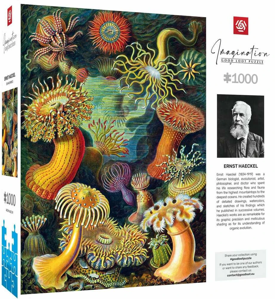 Cenega Vaizduotės dėlionė: Ernst Haeckel Jūros gyvūnai 1000 elementų