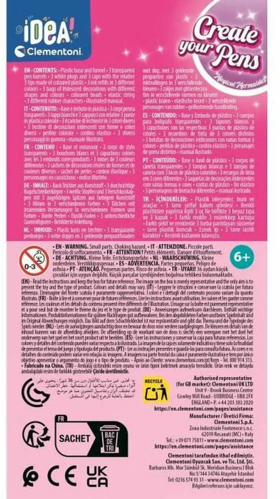 Dėlionė Kūrybos rinkinys Clementoni Highlighter Mermaids 18131