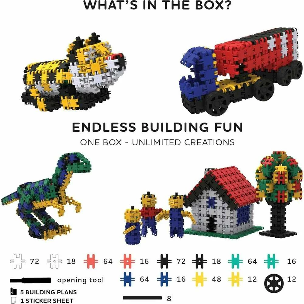 Clics toys Creative Statybiniai kaladėlės „Nano Clics“ – kūrybingi statybininkai – 500 elementų (NC003)