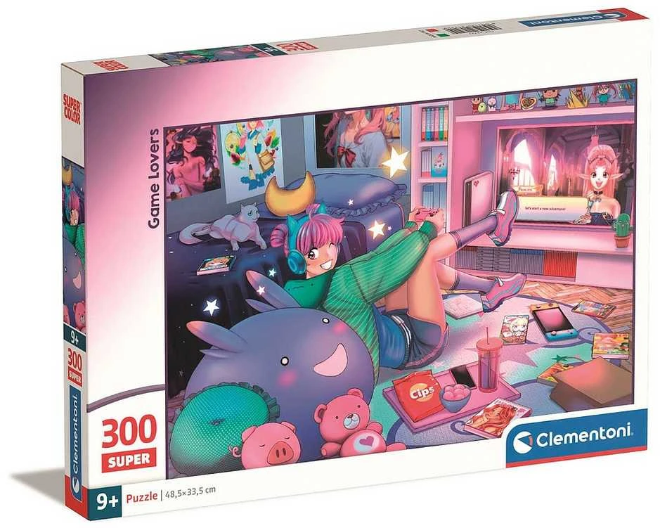 Clementoni Dėlionė 300 vnt. - Žaidimų mylėtoja