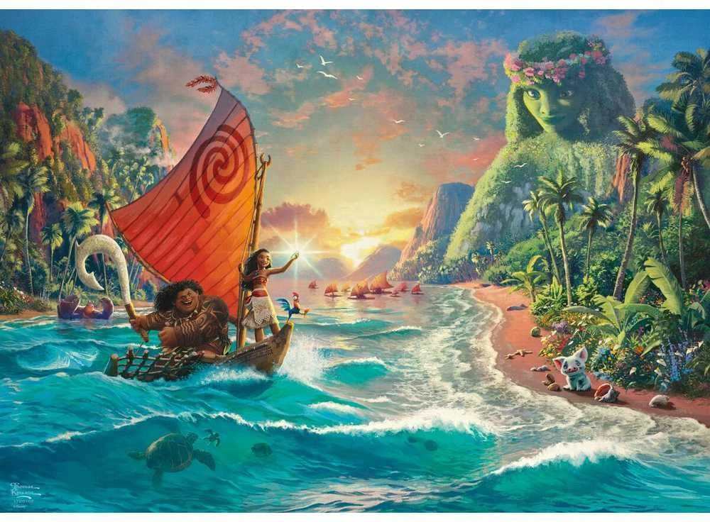 Dėlionė Schmidt,Disney Schmidt - Thomas Kinkade: Disney Vaiana (1000 detalių) (SCH8030)
