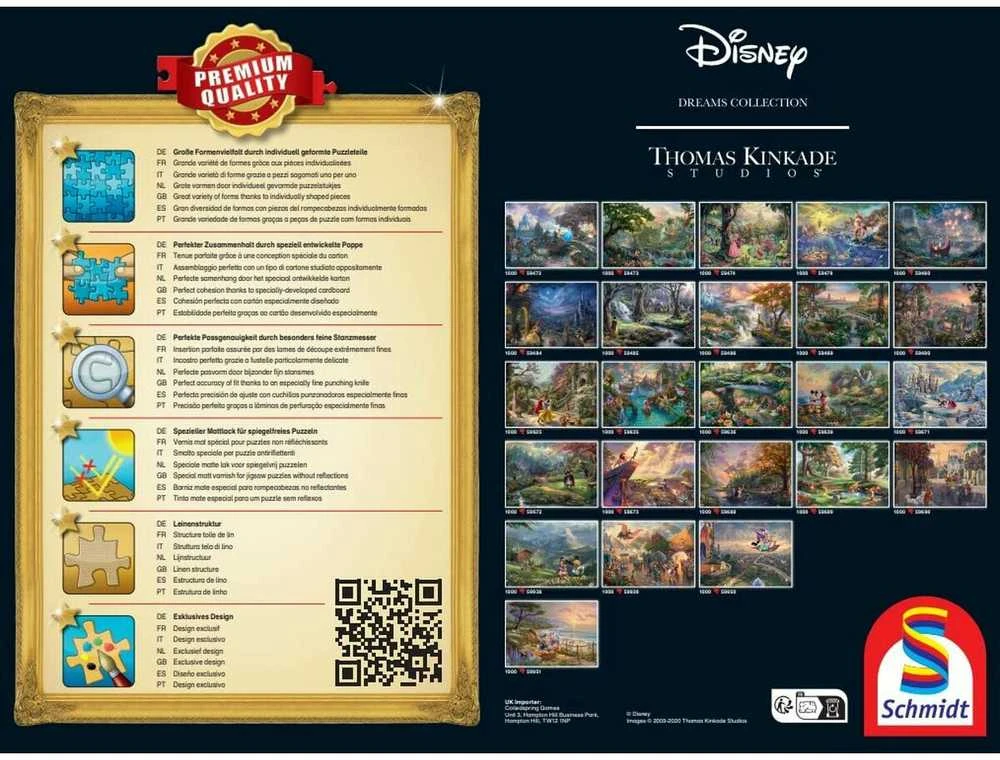 Dėlionė Schmidt,Disney Schmidt - Thomas Kinkade: Disney Vaiana (1000 detalių) (SCH8030)