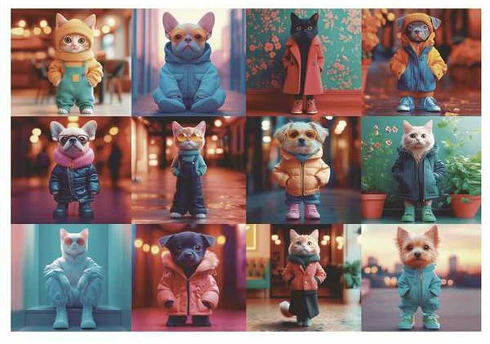 Dėlionė Educa 20219 Fashion Animals 200 Dalys