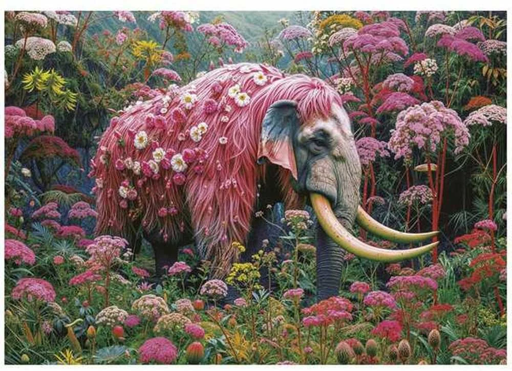 Dėlionė Educa Floral Elephant