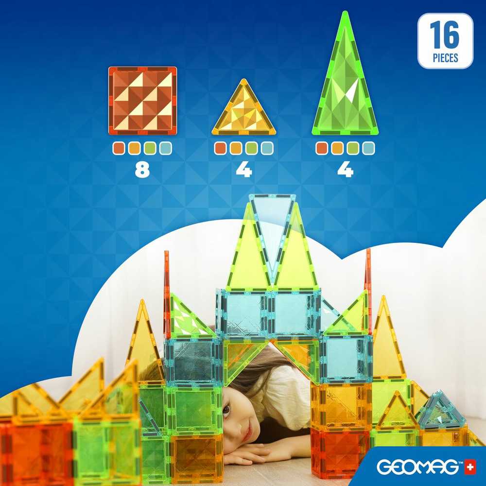 Geomag Gems 16 magnetinių plytelių