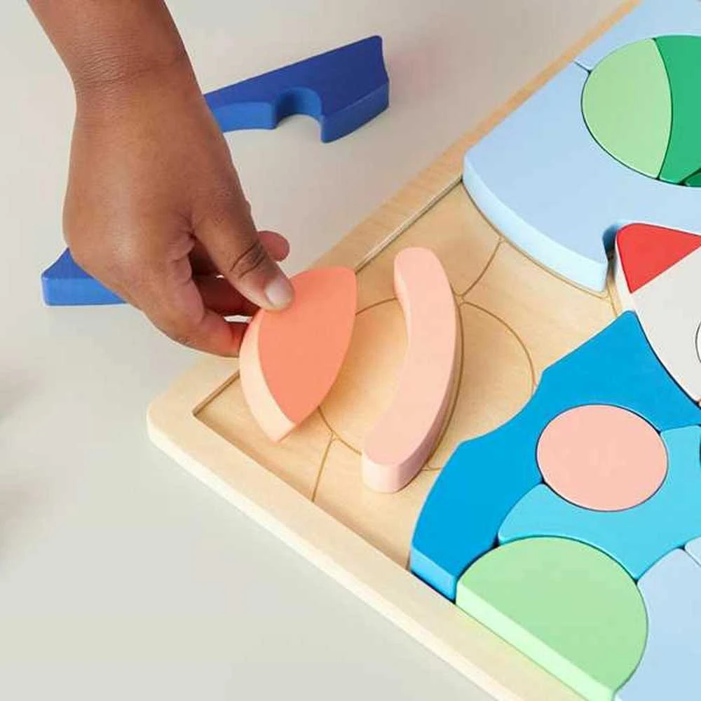 Mattel Fisher - price medinė dėlionė raketa