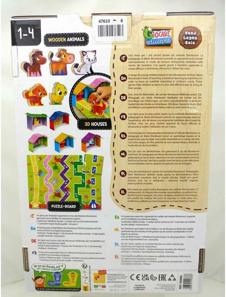 Lisciani LISCIANI MONTESSORI BABY WOOD DZIECIĘCA FARMA