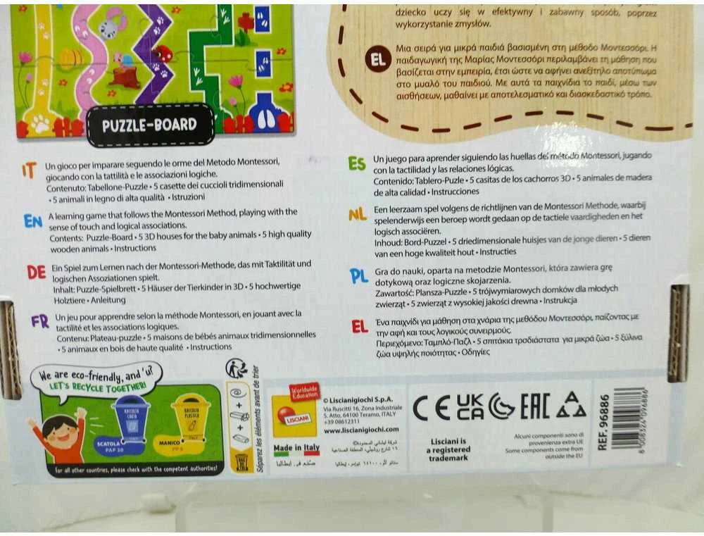 Lisciani LISCIANI MONTESSORI BABY WOOD DZIECIĘCA FARMA