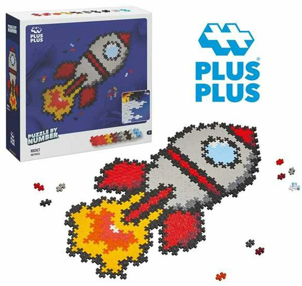 Plus Plus dėlionė pagal skaičius RAKETA, 500 det.