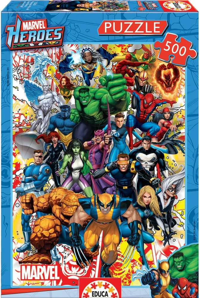 Educa dėlionė 500 vnt. - Marvel herojai