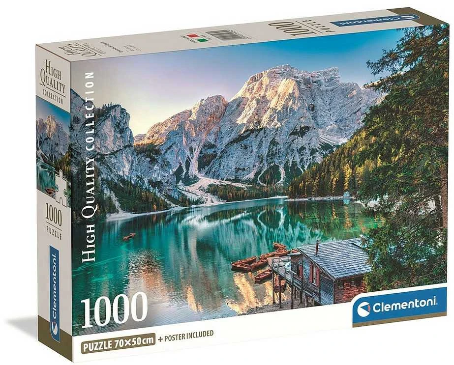 Clementoni Dėlionė 1000 vnt. - Smaragdinis Braies ežeras