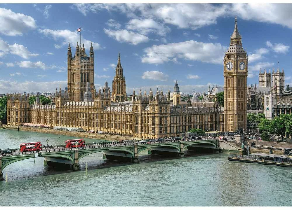 Dėlionė „Miestai“, Parlamento rūmai, Londonas, 3000 detalių, Clementoni