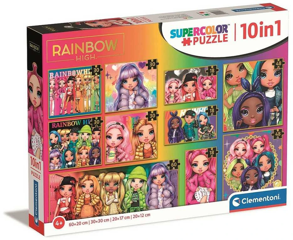 Dėlionė Clementoni Puzzle 10 in 1 Rainbow High 20273