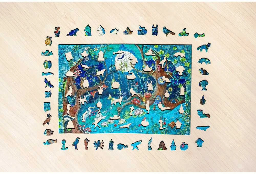 Ravensburger Medinė dėlionė 500 vnt. - Magiškas miškas