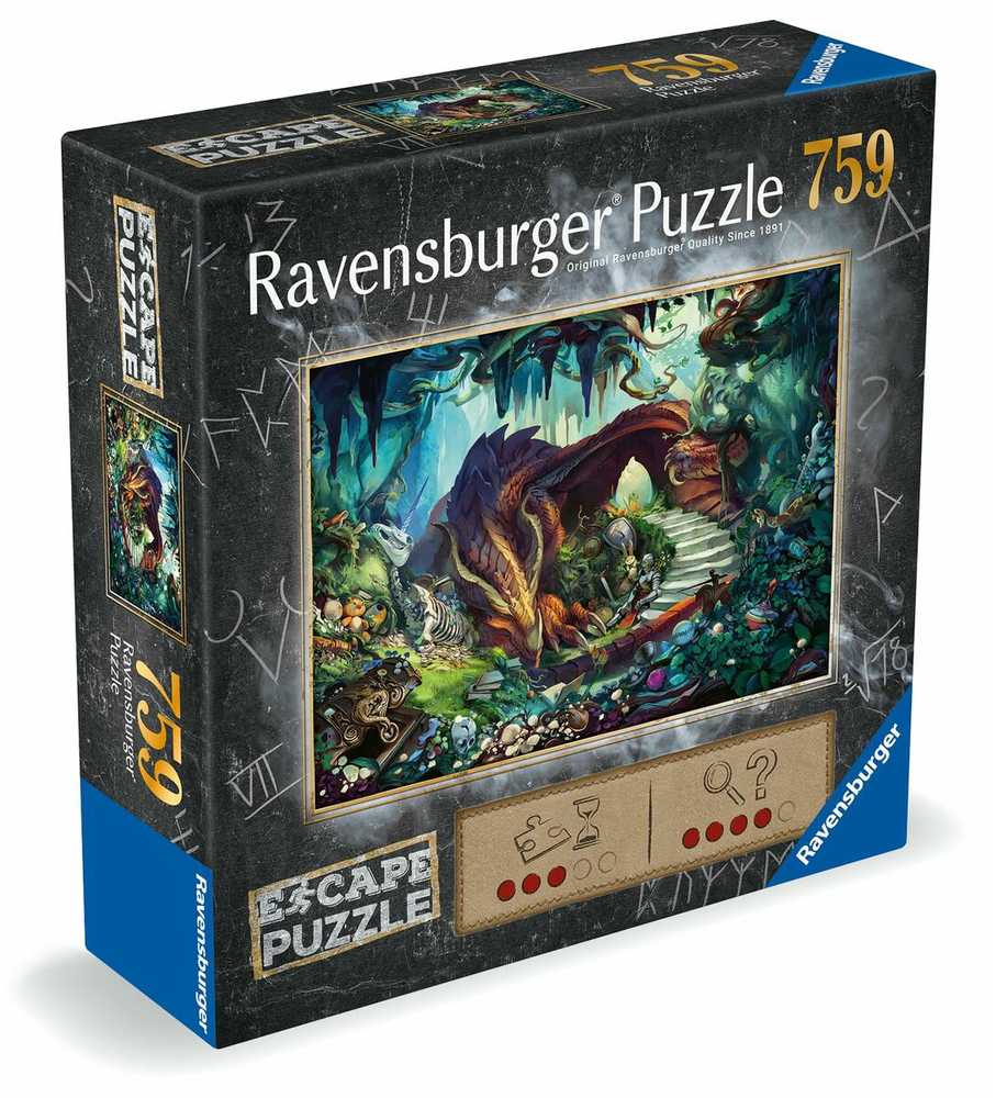 Ravensburger Escape dėlionė „Drakono ola“, 759 det., nuo 12 m.