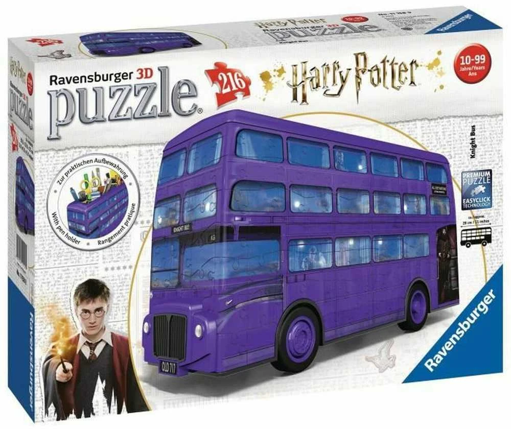 RAVENSBURGER 3D dėlionė Harry Potter Knight Bus, 216d., 11158