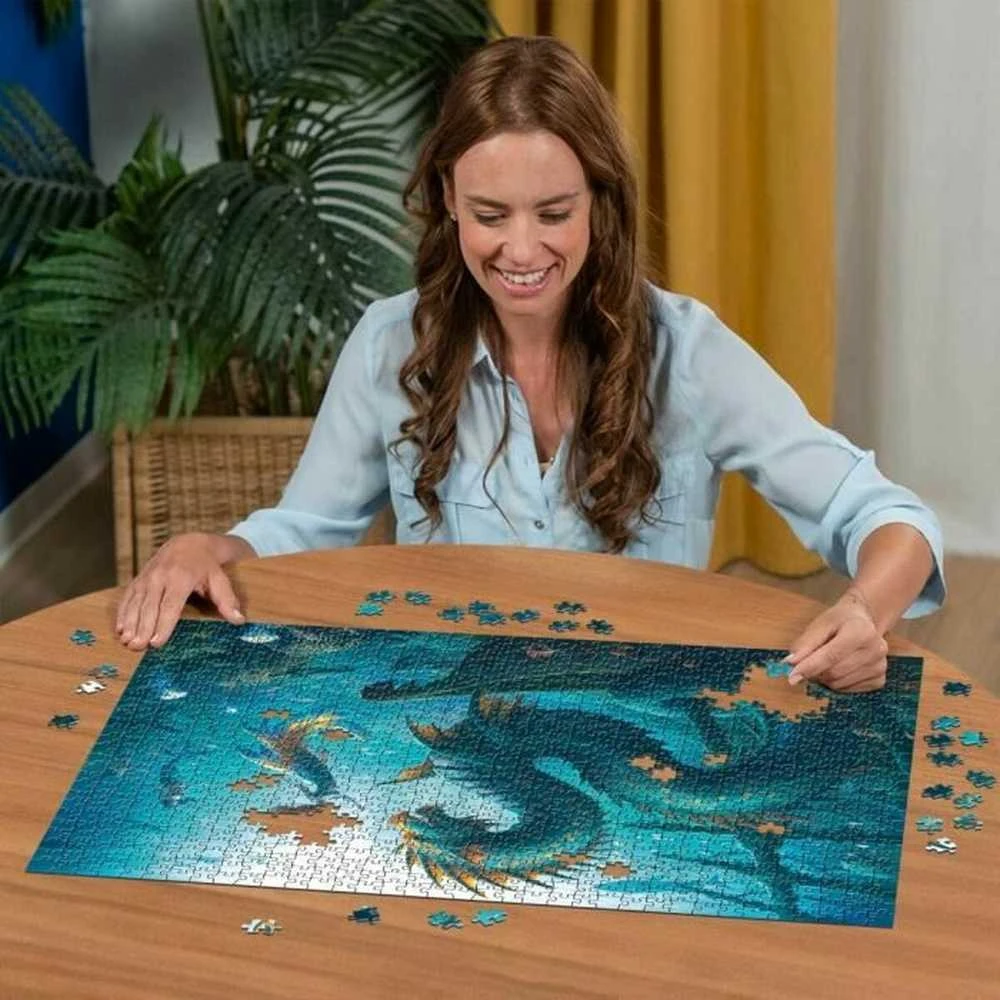 Ravensburger Dėlionė 1000 vnt. - Užburtų gelmių drakonas ir undinės