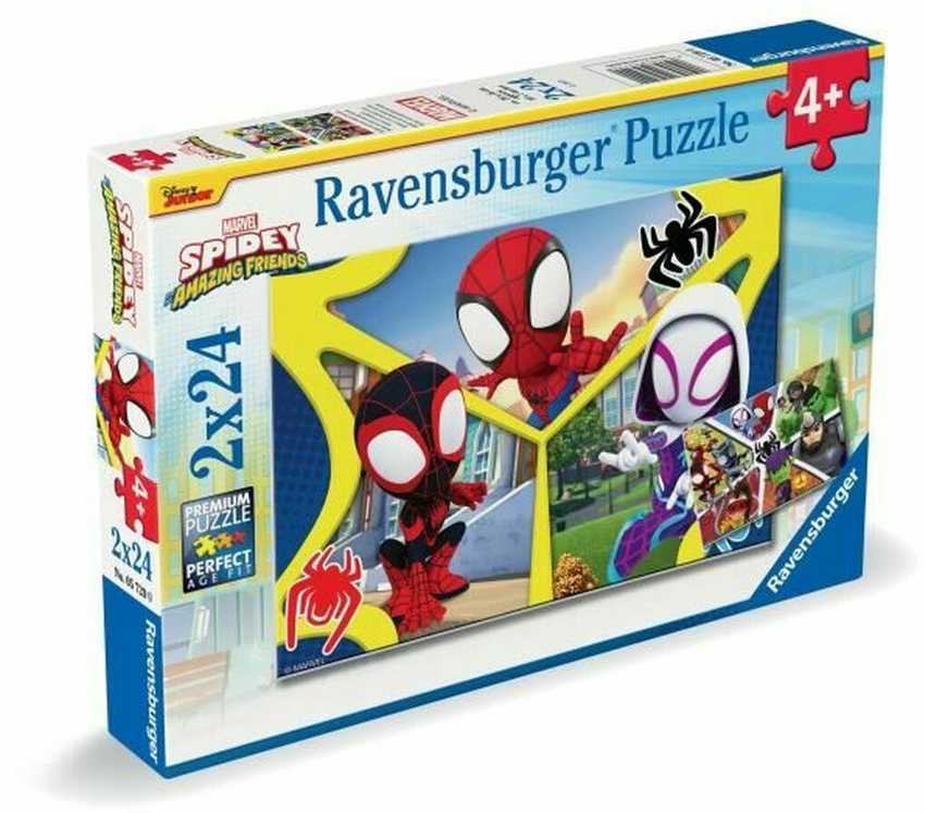 Ravensburger dėlionė 2x24 vnt. - Spidey ir draugai