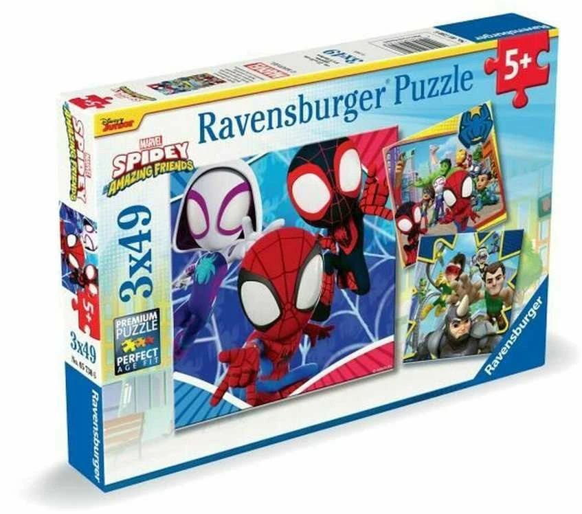 Ravensburger Dėlionė 3x49 vnt. - Žmogaus voro nuotykiai